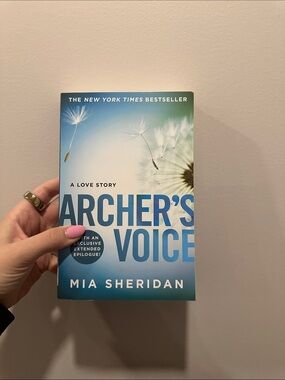 Archer's Voice by Mia Sheridan — Blue Hardcover/Paperback